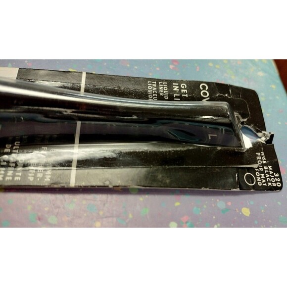 CoverGirl Eyeliner Get In Line Liquid Liner 320 Major Matte Black Eye Makeup 3x - Picture 7 of 16